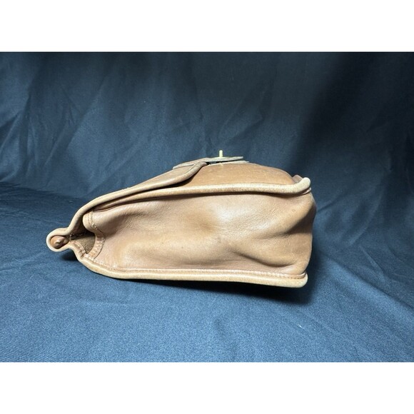 Vintage Coach 9927 Willis Leather Bag British Tan Brass Hardwear  - No Handles - Picture 5 of 13
